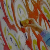 Sri Chinmoy hand painting